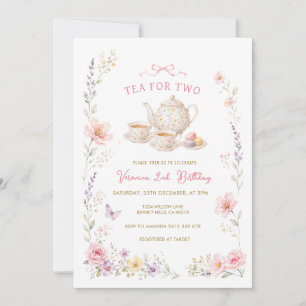 Invitation Carton d'invitation pour un deuxième anniversaire