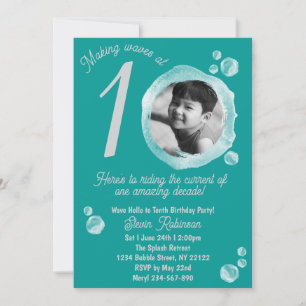 Invitation Carton d'invitation pour une fête d'anniversaire à
