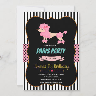Invitation Carton d'invitation pour une fête d'anniversaire d