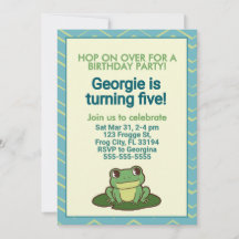 Carton d'invitation pour une fête d'anniversaire d