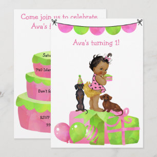 Invitation Carton d'invitation pour une fête de bébé latino f