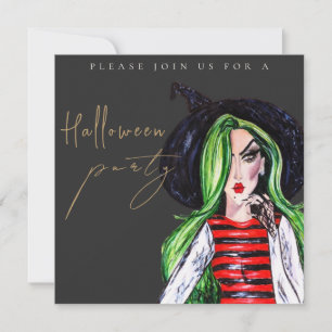 Invitation Carton d'invitation pour une fête d'Halloween pour
