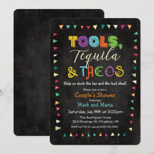 Invitation Carton d'invitation pour une fête prénuptiale Tool