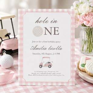 Invitation Carton d'invitation rose pour un anniversaire de g