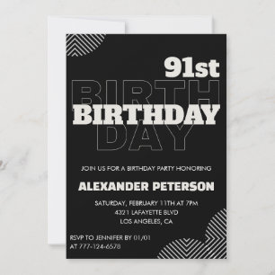 Invitation Cartons d'invitation à la fête d'anniversaire des
