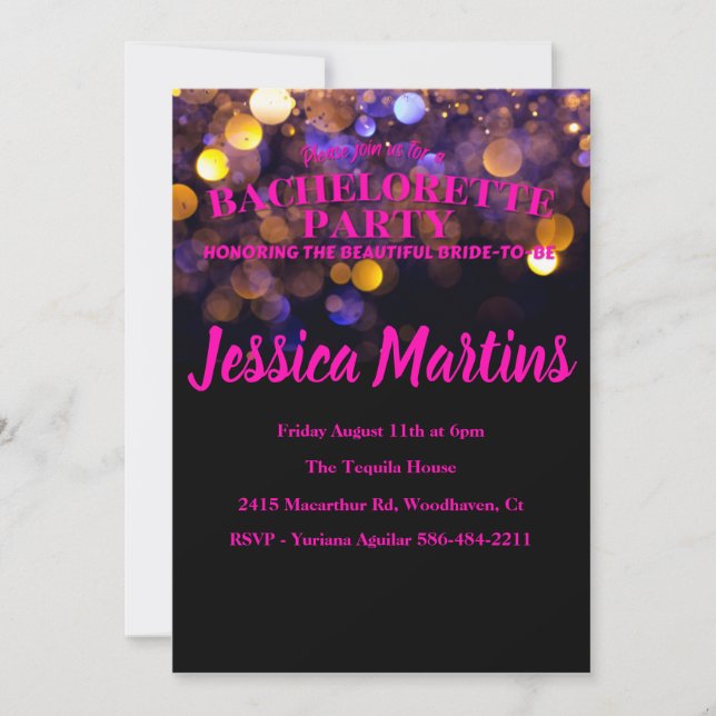 Invitation Cartons d'invitation à la soirée de fiançailles (Devant)