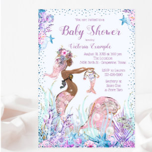 Invitation Cartons d'invitation à une baby shower sur le thèm