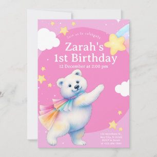 Invitation Cartons d'invitation d'anniversaire de Zarah l'our
