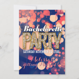 Invitation Cartons d'invitation de fête de bachelor pour des