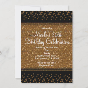 Invitation Cartons d'invitation de fête Glam avec points de c