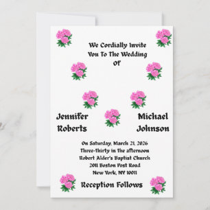 Invitation Cartons d'invitation de mariage