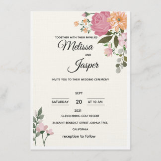 Invitation Cartons d'invitation de mariage