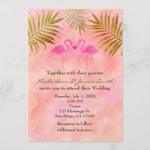 Invitation Cartons d'invitation de mariage à l'aquarelle Deux