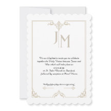 Cartons d'invitation de mariage élégants