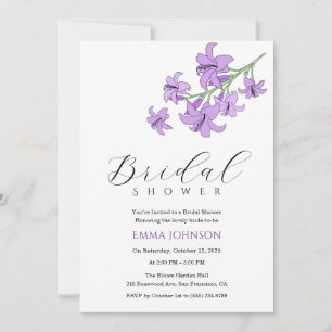 Invitation Cartons d'invitation de mariage floral Lily Lavand