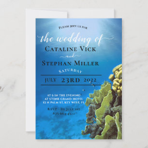 Invitation Cartons d'invitation de mariage sous la mer