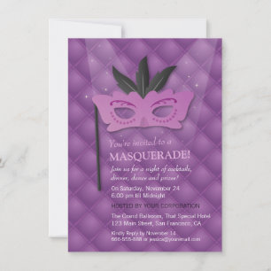 Invitation Cartons d'invitation de soirée masquée Glam Chic M