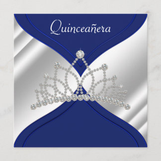 Invitation Cartons d'invitation élégants de couleur bleu roya