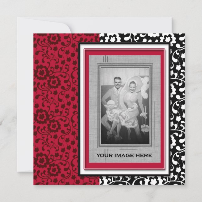 Invitation Cartons d'invitation élégants pour les 50 ans de m (Devant)