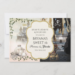 Invitation Cartons d'invitation élégants pour princesse et pi
