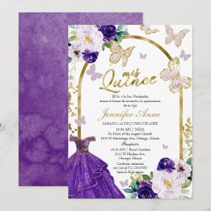 Invitation Cartons d'invitation espagnols pour Quinceañera au