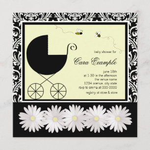 Invitation Cartons d'invitation pour Baby Shower Bumble Bee