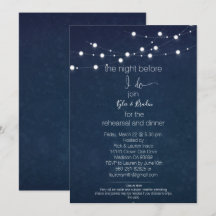 Cartons d'invitation pour dîner/ fête de répétitio