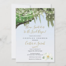 Cartons d'invitation pour douche de couple, douche