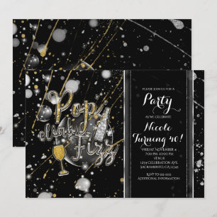 Invitation Cartons d'invitation pour fête avec bulles de Cham