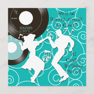 Invitation Cartons d'invitation pour fête d'anniversaire sur 