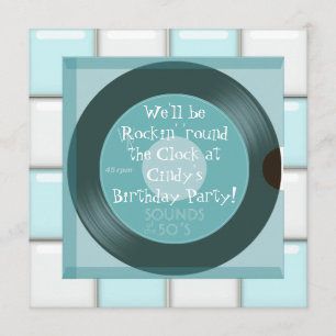 Invitation Cartons d'invitation pour fête d'anniversaire sur 