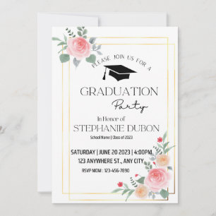 Invitation Cartons d'invitation pour fête de fin d'études 