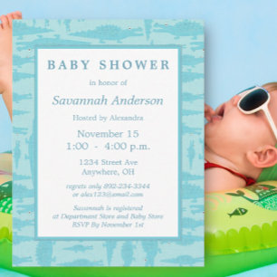 Invitation Cartons d'invitation pour la fête de bébé garçon à