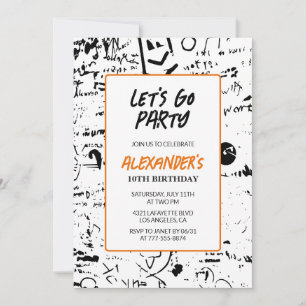 Invitation Cartons d'invitation pour les 10 ans garçon fête d
