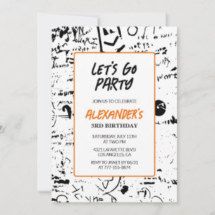 Invitation Cartons d'invitation pour les 3 ans garçon fête de