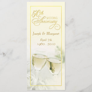 Invitation Cartons d'invitation pour les 50 ans de mariage - 