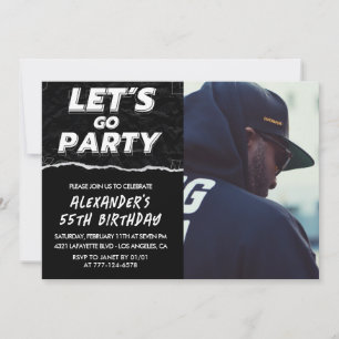 Invitation Cartons d'invitation pour les 55 ans Hommes Photo 