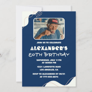 Invitation Cartons d'invitation pour les 80 ans Homme Photo S
