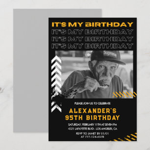 Invitation Cartons d'invitation pour les 95 ans Hommes Photo