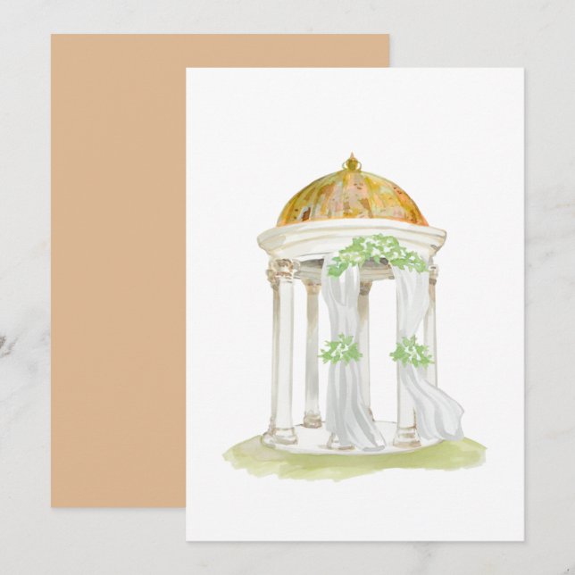 Invitation Cartons d'invitation pour tonnelle (Devant / Derrière)