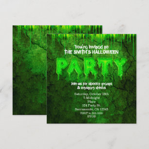 Invitation Cartons d'invitation pour une fête d'Halloween amu