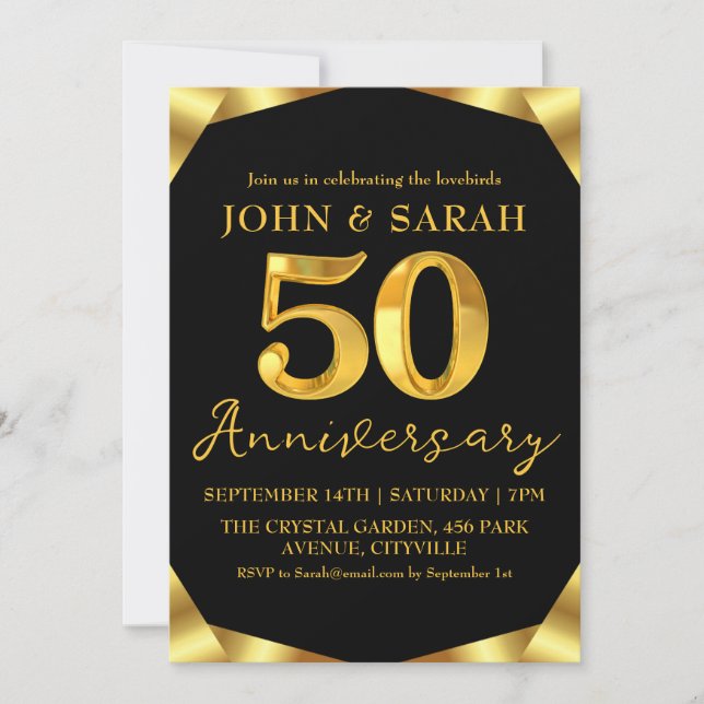 Invitation Cartons d'invitation pour une soirée d'anniversair (Devant)