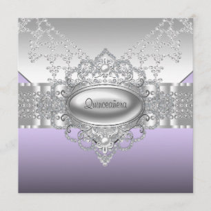 Invitation Cartons d'invitation Quinceanera Diamants Perles V