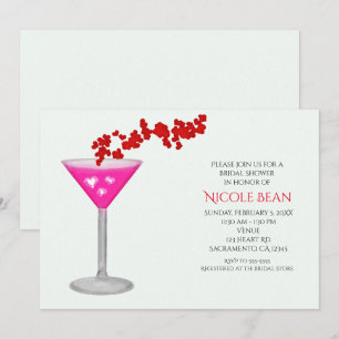 Invitation Cartons d'invitation rose pour soirée cocktail de