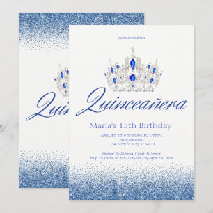Invitation Cartons d'invitation Saphir & Diamant pour Quincea