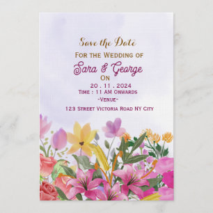 Invitation Cartons d'invitation "Sauvez la date"