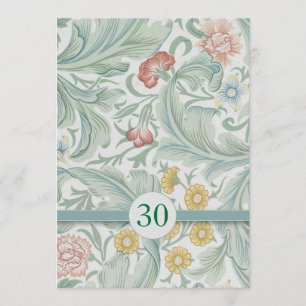 Invitation Cartons d'invitation vintage pour 30 ans de mariag