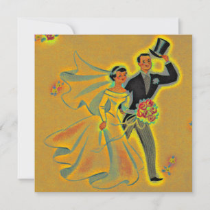 Invitation Cartons d'invitation vintage pour les 50 ans d'ann