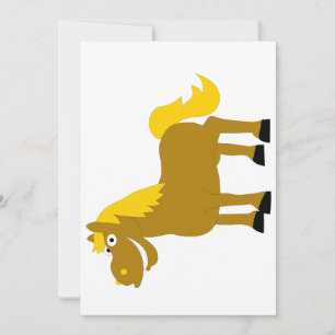 Invitation Cartoon Horse
