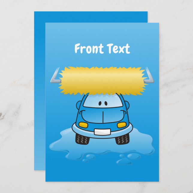 Invitation Carwash (Devant / Derrière)